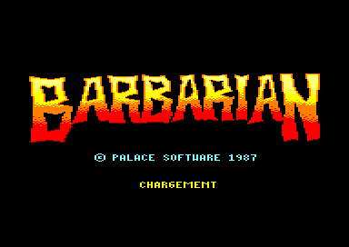 BARBARIAN (I) (PALACE SOFTWARE)