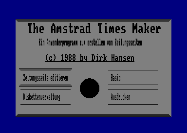 THE AMSTRAD TIMES MAKER
