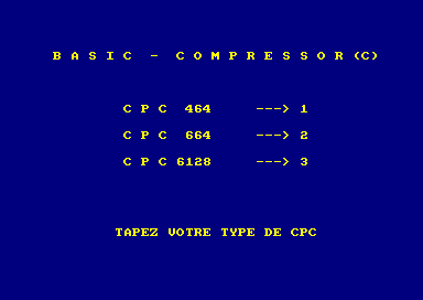 BASIC-COMPRESSOR (COMEX)