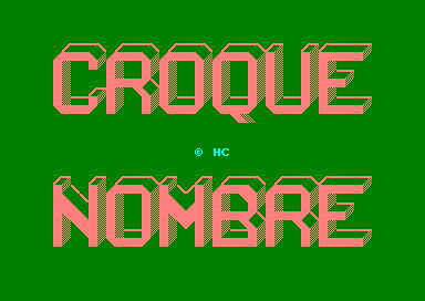 CROQUE NOMBRE