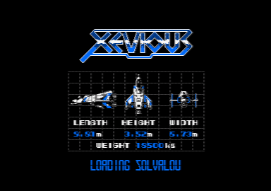 XEVIOUS (EASTER EGG) 6128 ONLY