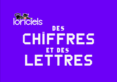 DES CHIFFRES ET DES LETTRES