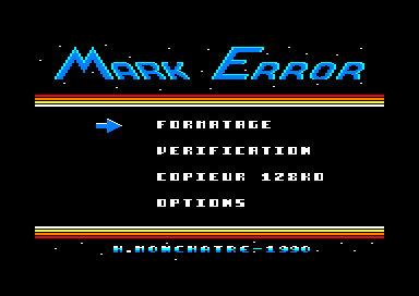 MARK ERROR