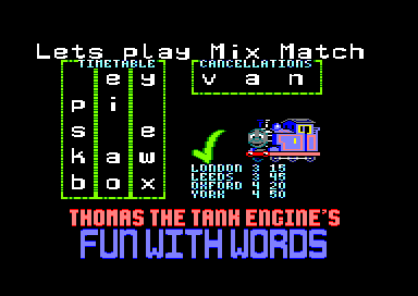 THOMAS THE TANK ENGINE (WORDS)