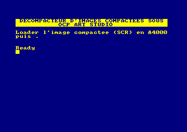 DECOMPACTEUR D'IMAGES SOUS OCP