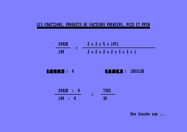 LA TOTALE SUR LES FRACTIONS